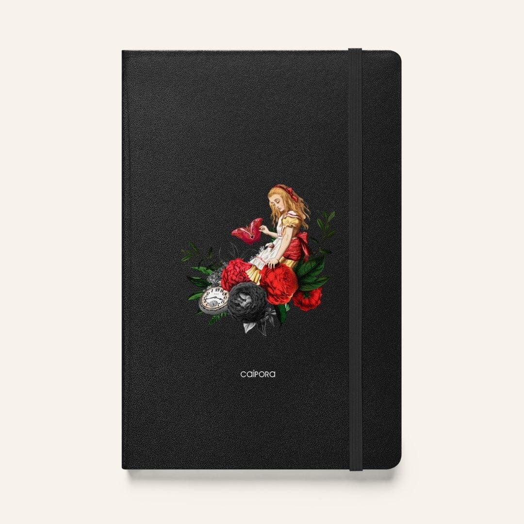 Alice in Wonderland Hardcover Bound Notebook Caipora Books 