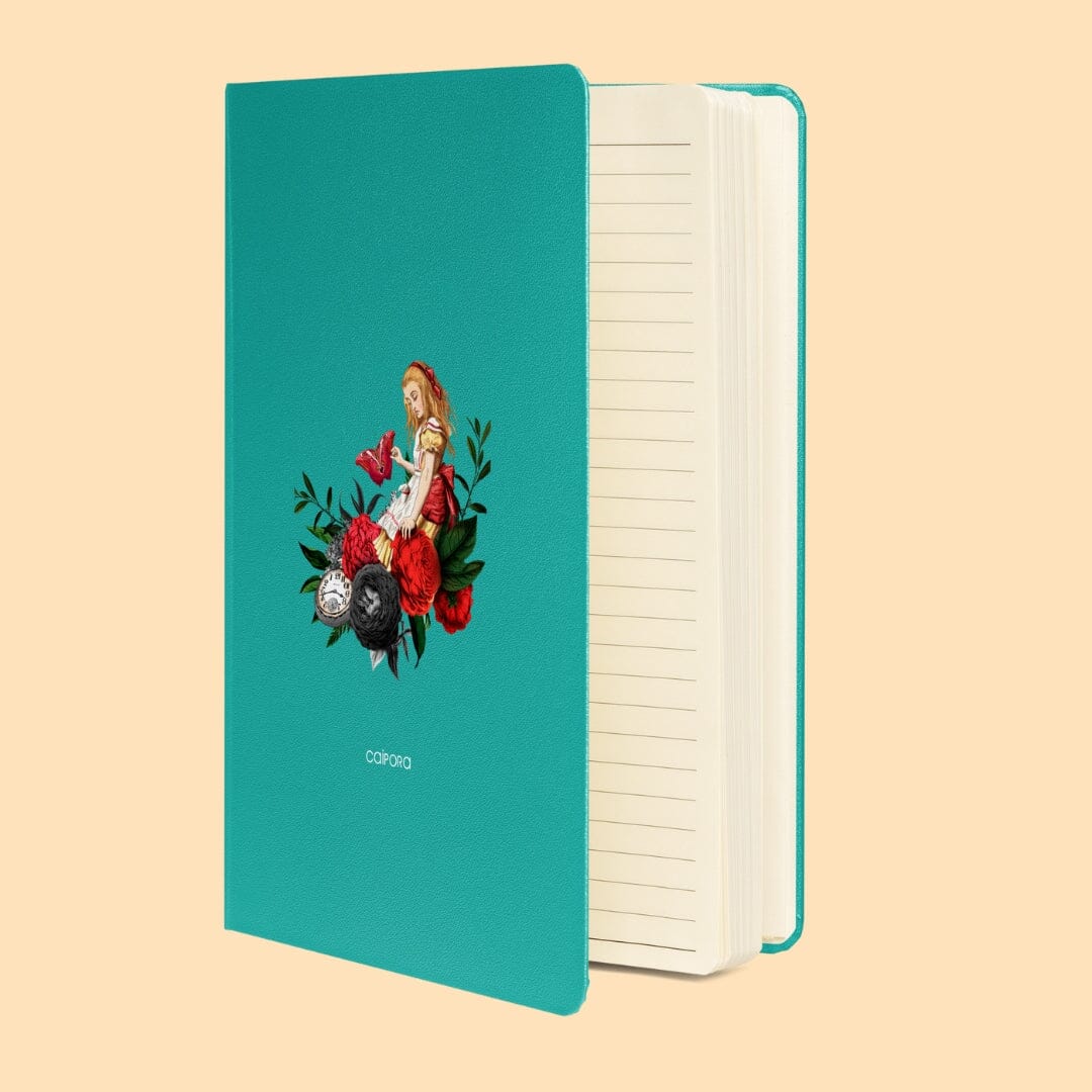 Alice in Wonderland Hardcover Bound Notebook Caipora Books 