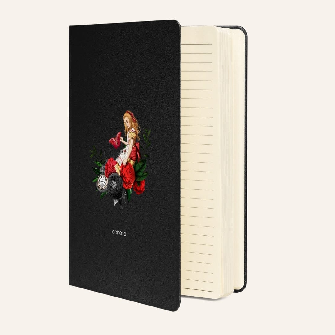 Alice in Wonderland Hardcover Bound Notebook Caipora Books 