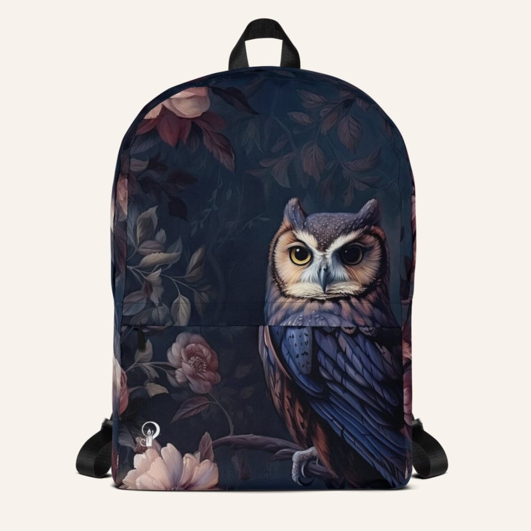 Dark Academia Rococo Owl Backpack Bags Caipora Books 