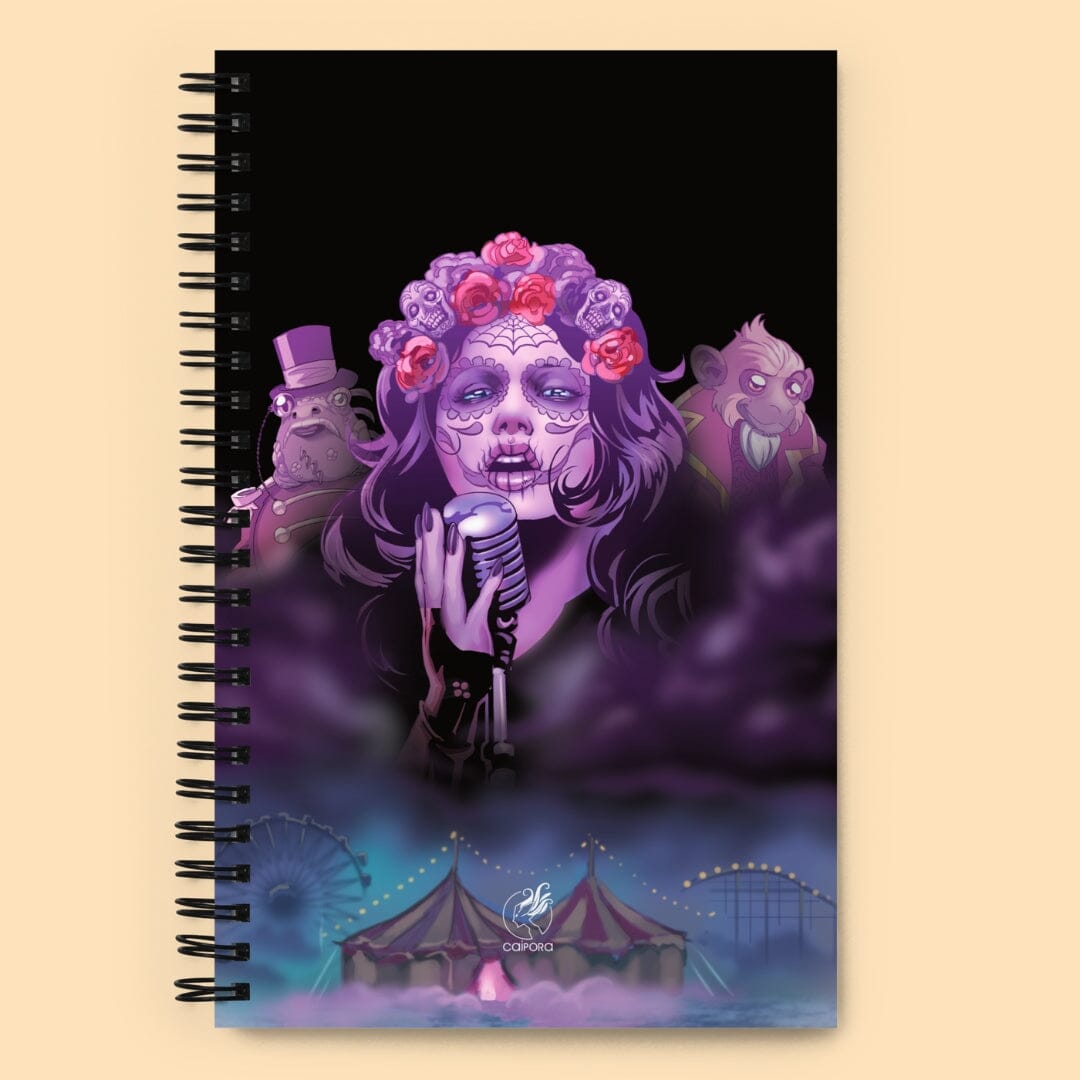 Dark Circus Spiral Notebook Journal Caipora Books 