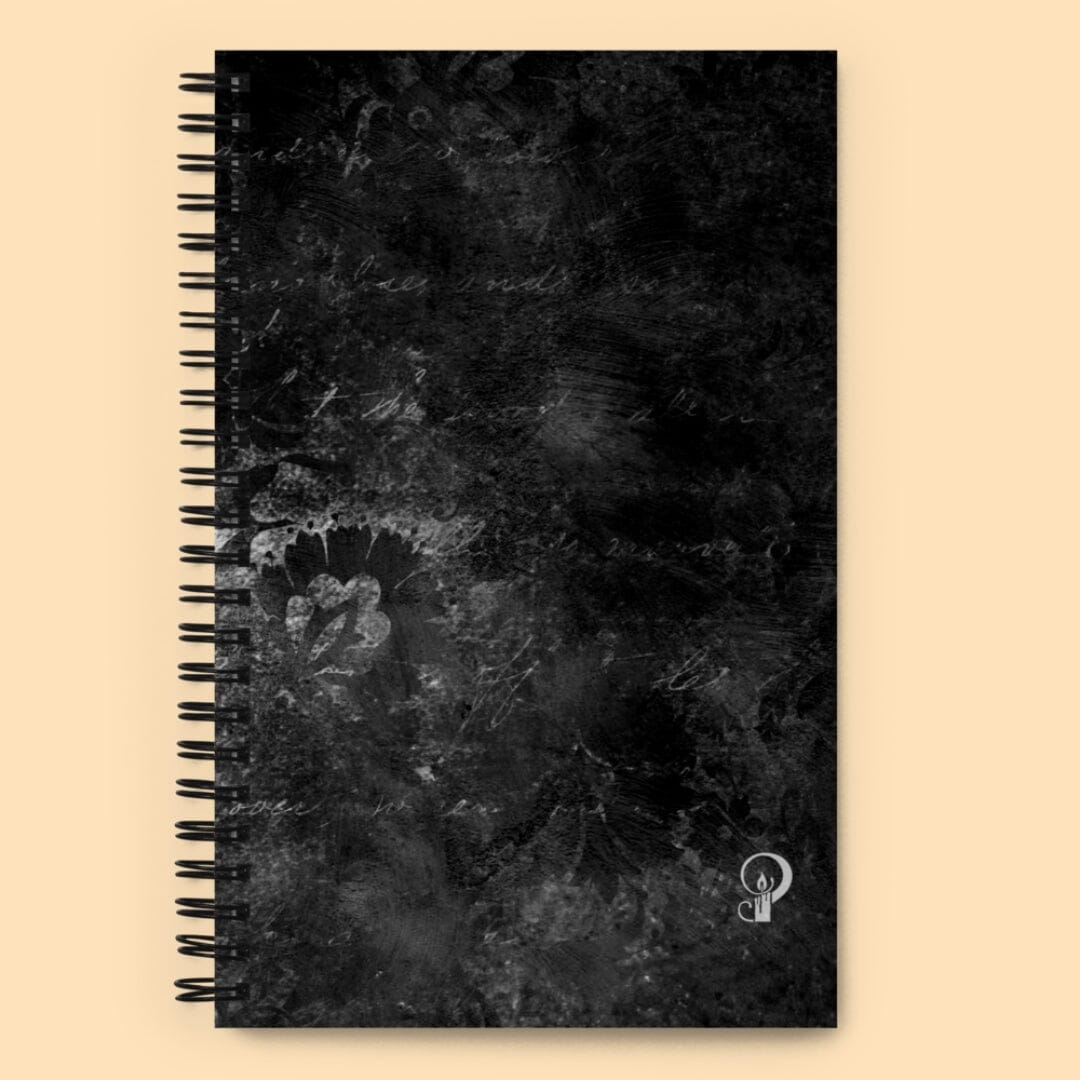 Dark Academia Gothic Victorian Wallpaper Spiral notebook Taverna da Ilsa 