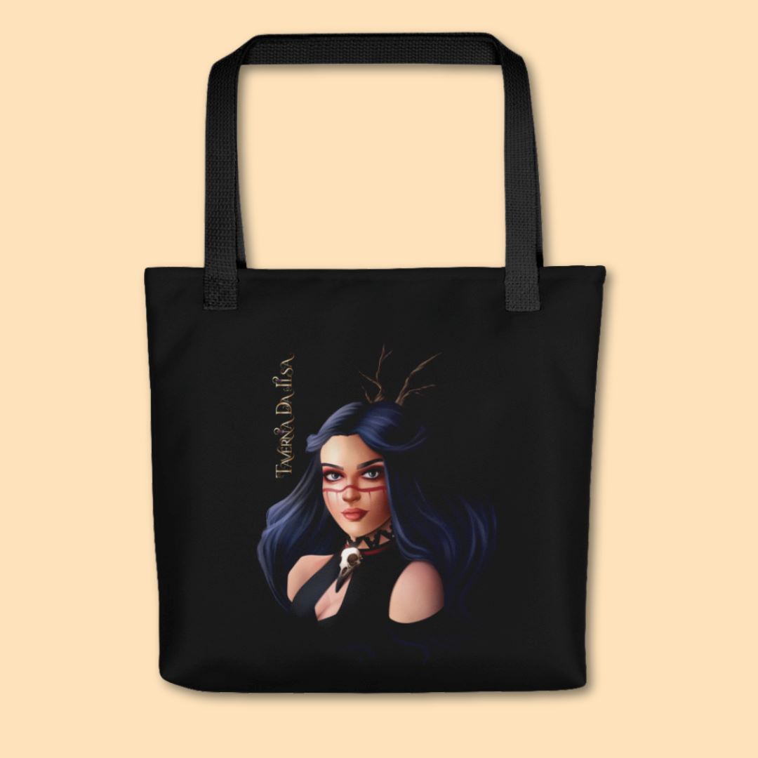 Witch Carolina Black Totebag I Dark Academia Aesthetic I Gothic Style I Taverna da Ilsa Taverna da Ilsa 