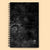 Dark Academia Gothic Victorian Wallpaper Spiral notebook Caipora Books 