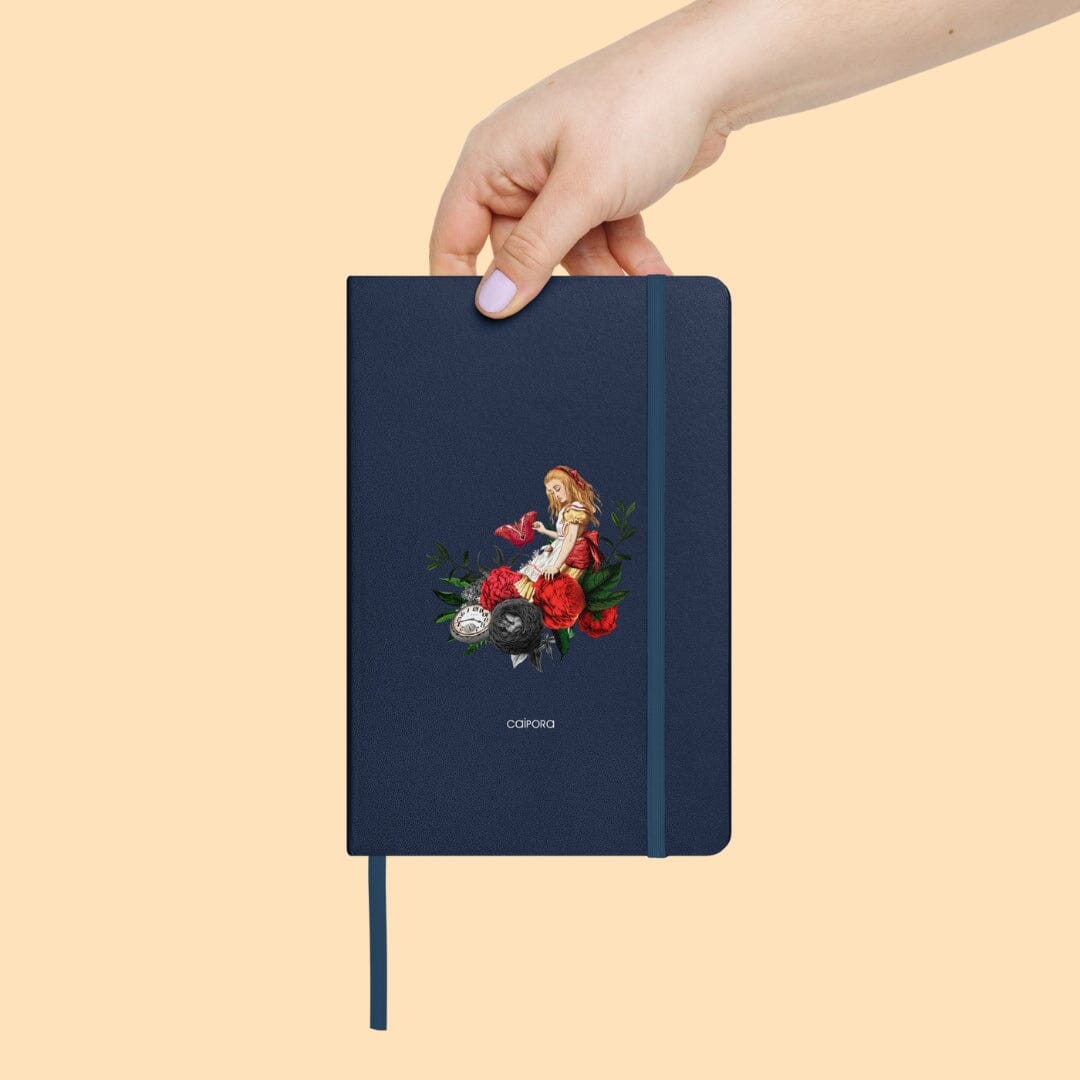 Alice in Wonderland Hardcover Bound Notebook Caipora Books 