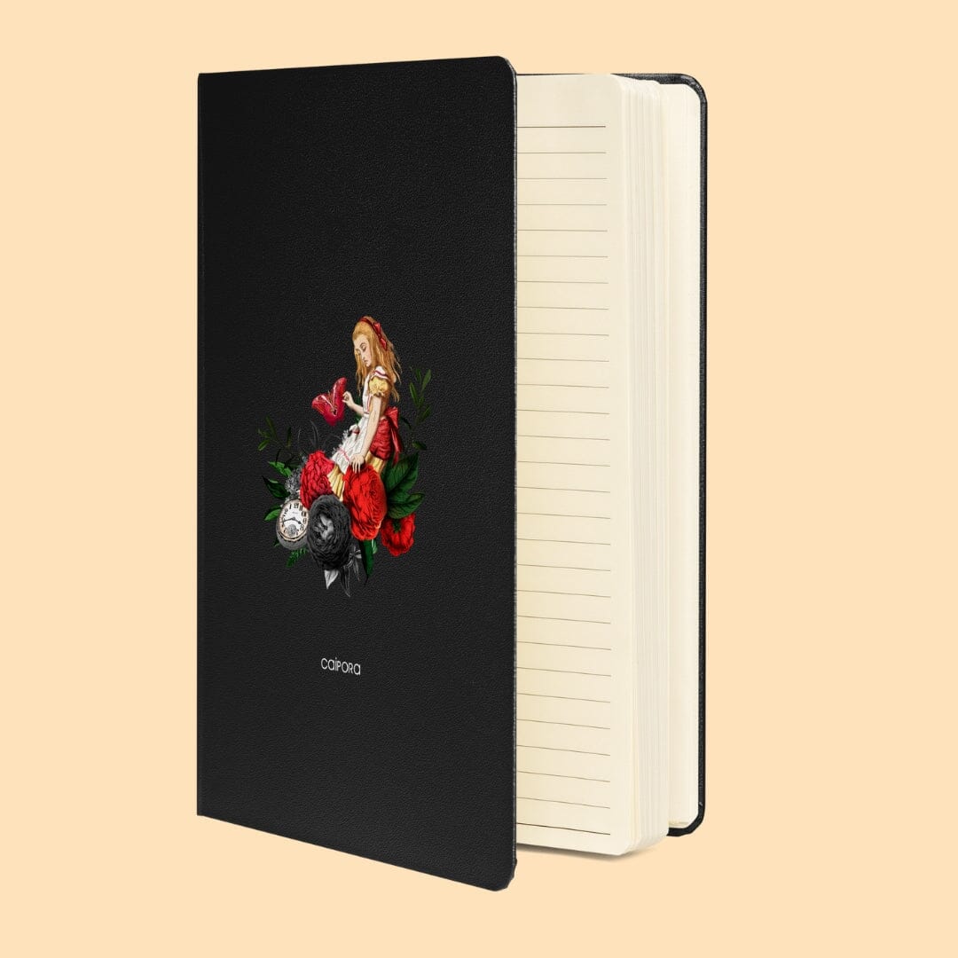Alice in Wonderland Hardcover Bound Notebook Caipora Books 