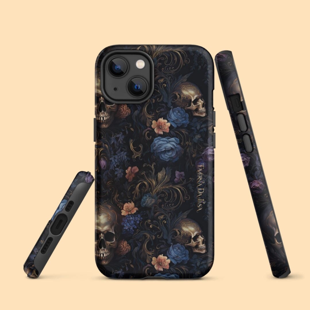 Dark Academia Aesthetic Floral Skull Classic Gothic Tough iPhone Case Phone Case Taverna da Ilsa Matte iPhone 13 