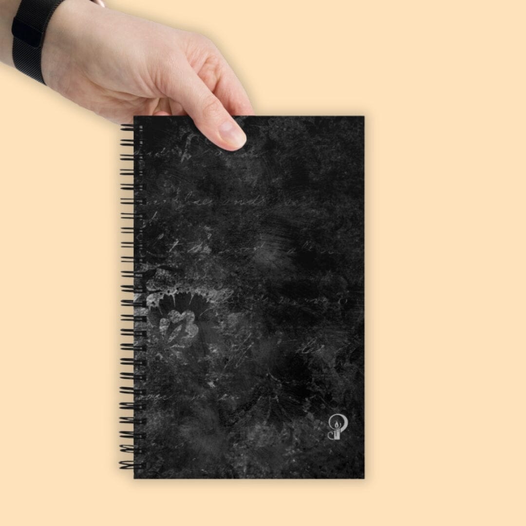 Dark Academia Gothic Victorian Wallpaper Spiral notebook Taverna da Ilsa 