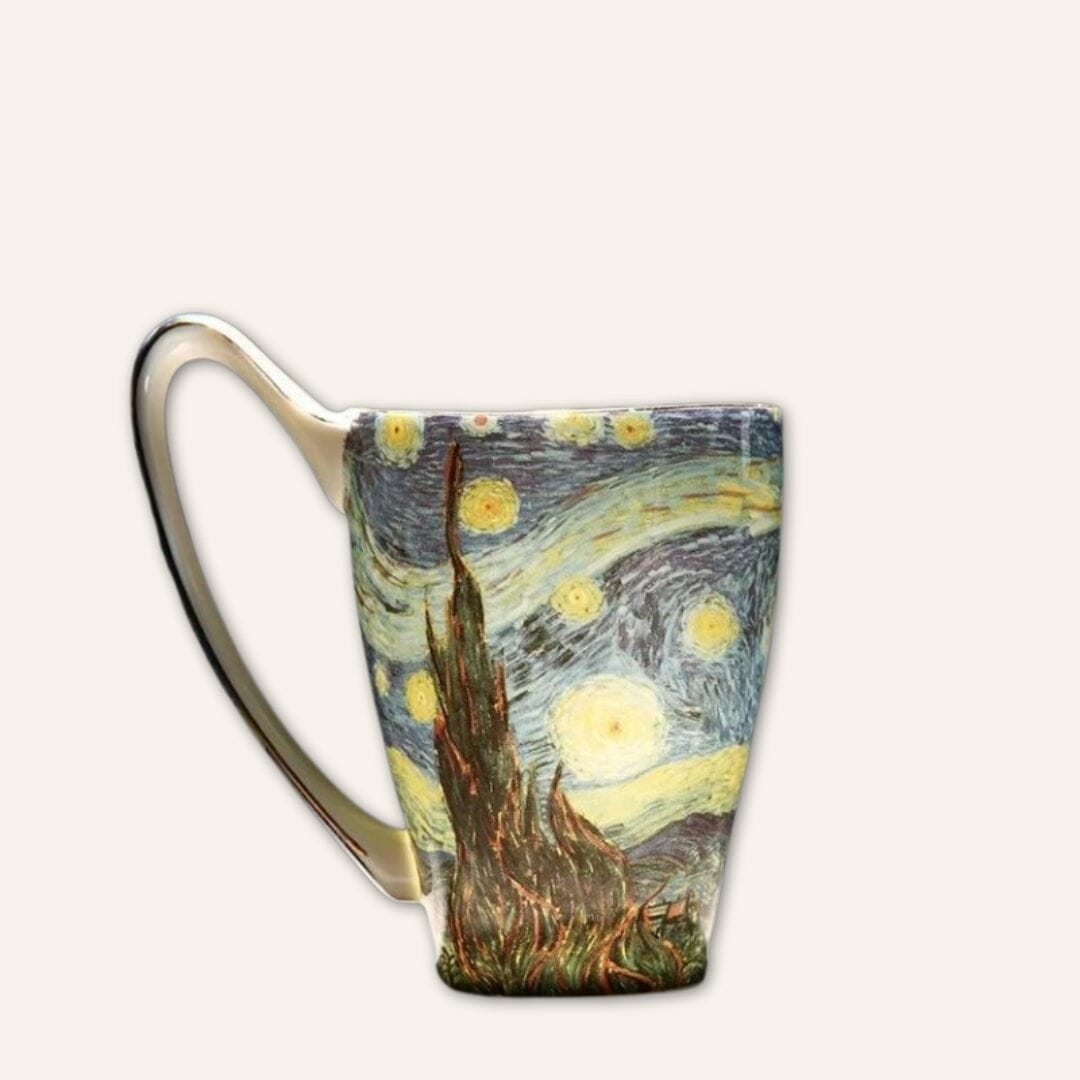 Taverna da Ilsa I Van Gogh Famous Oil Painting Series Work Of Art Retro Literary Coffee Tea Mug Ultra-large Capacity Bone China Breakfast Milk Cup Mug Caipora Books 