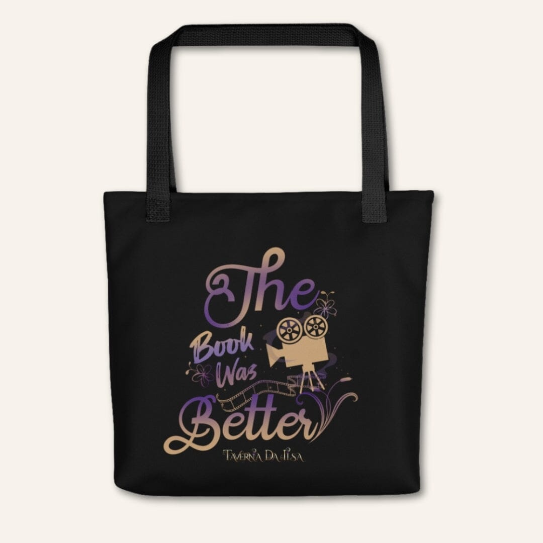 Taverna da Ilsa The Book Was Better Black Tote Bag I Dark Academia Gothic Romantic Taverna da Ilsa 
