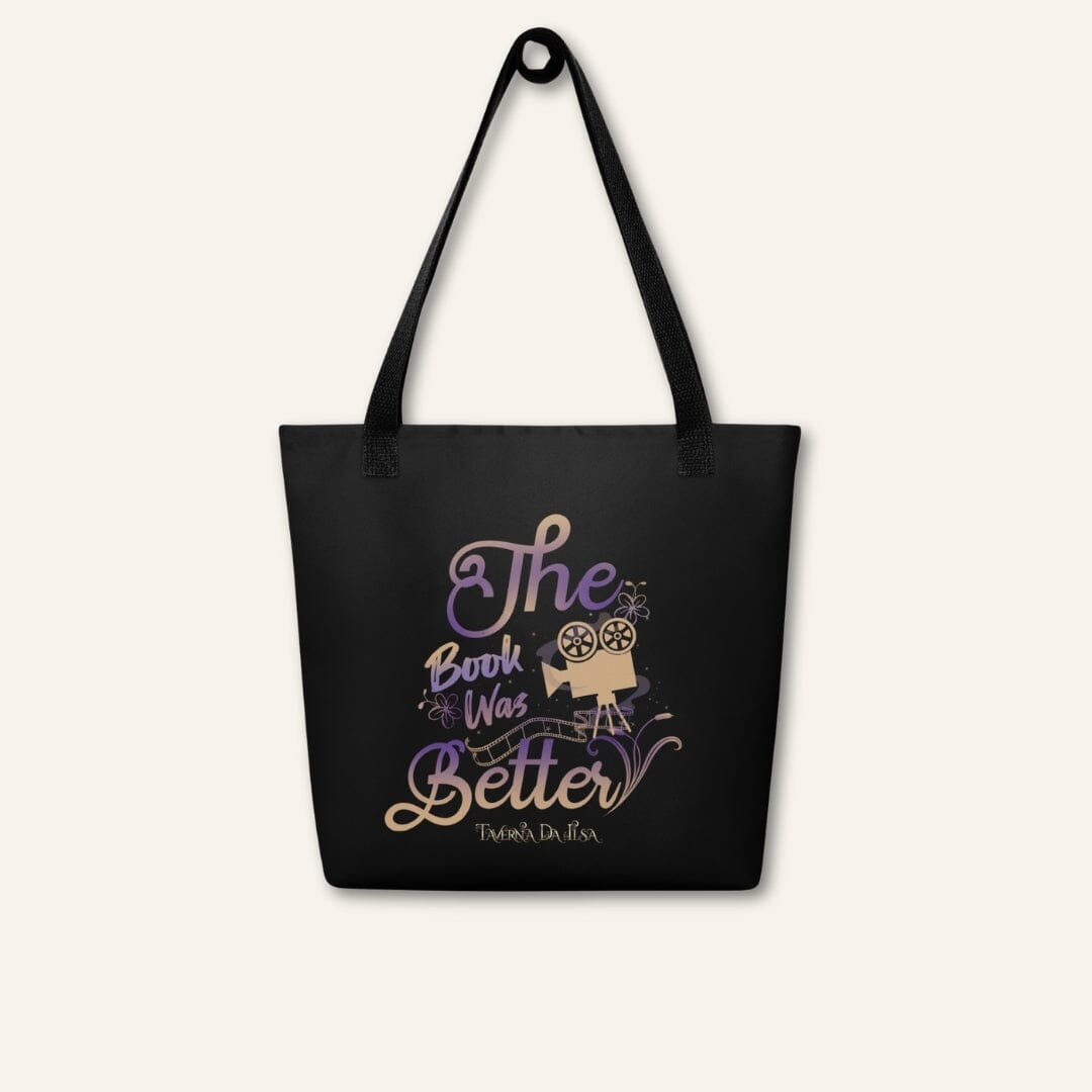 Taverna da Ilsa The Book Was Better Black Tote Bag I Dark Academia Gothic Romantic Taverna da Ilsa 