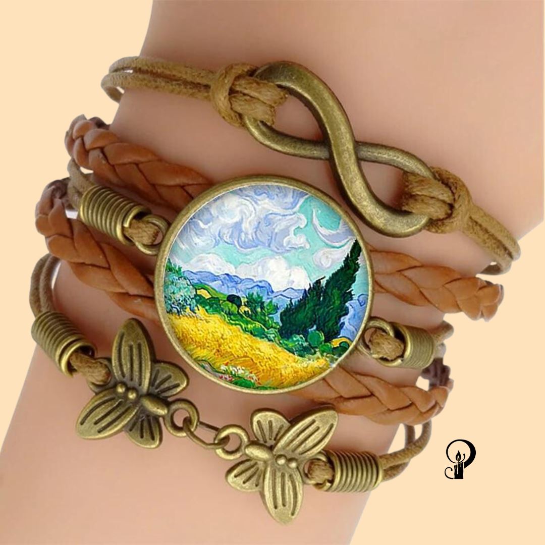 Taverna da Ilsa I Van Gogh Bracelet Starry Night I Dark Academia Aesthetic Acessoires Taverna da Ilsa Wheat Field with Cypresses 