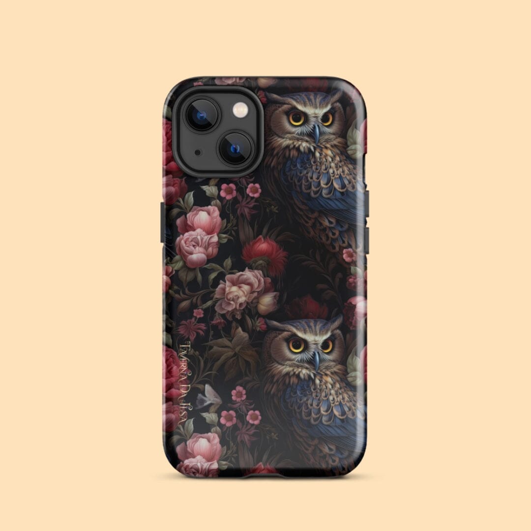 Taverna da Ilsa Dark Academia Aesthetic I Tough iPhone Case Floral Gothic Owl I Gothic Rococo Taverna da Ilsa 