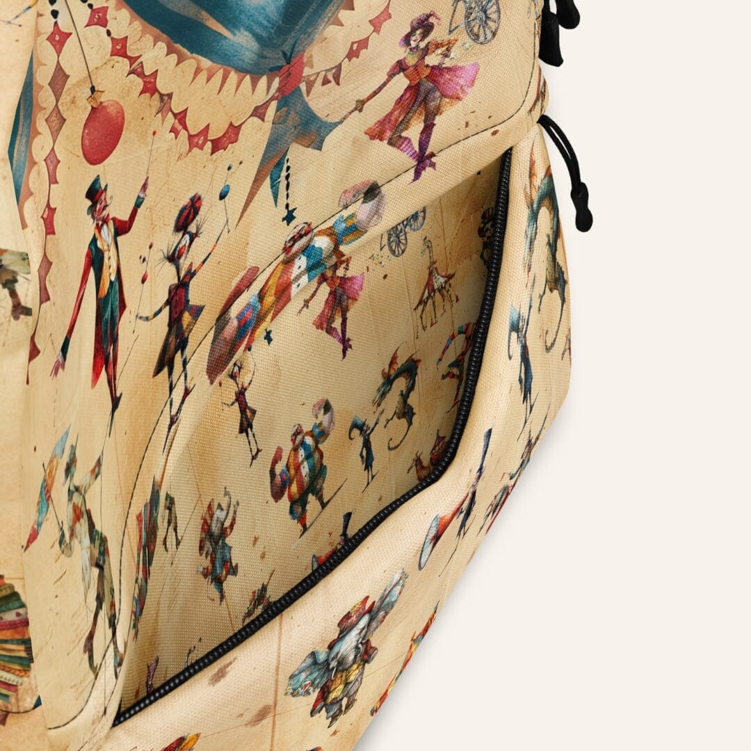 Quirky Circus Unisex Backpack Caipora Books 