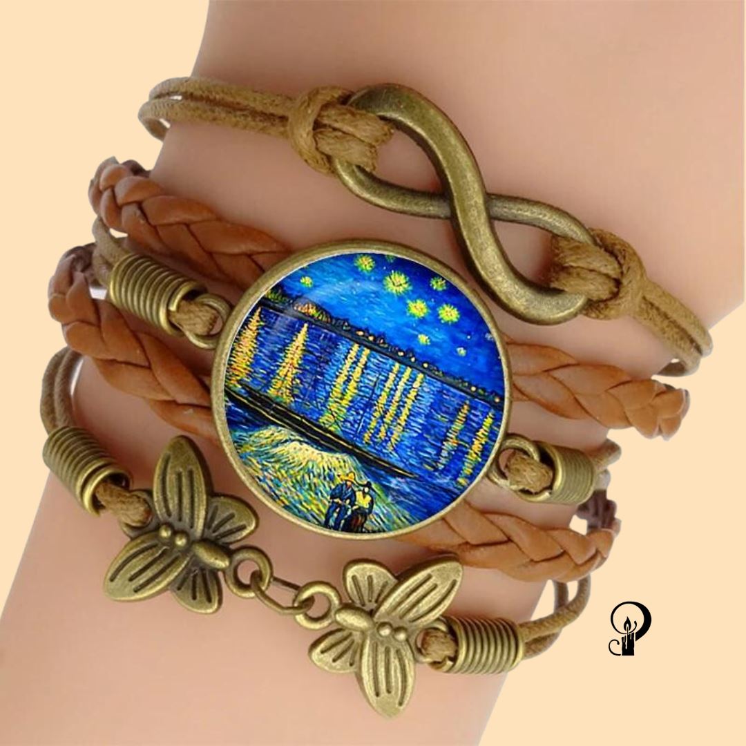 Taverna da Ilsa I Van Gogh Bracelet Starry Night I Dark Academia Aesthetic Acessoires Taverna da Ilsa Starry Night Over the Rhône 