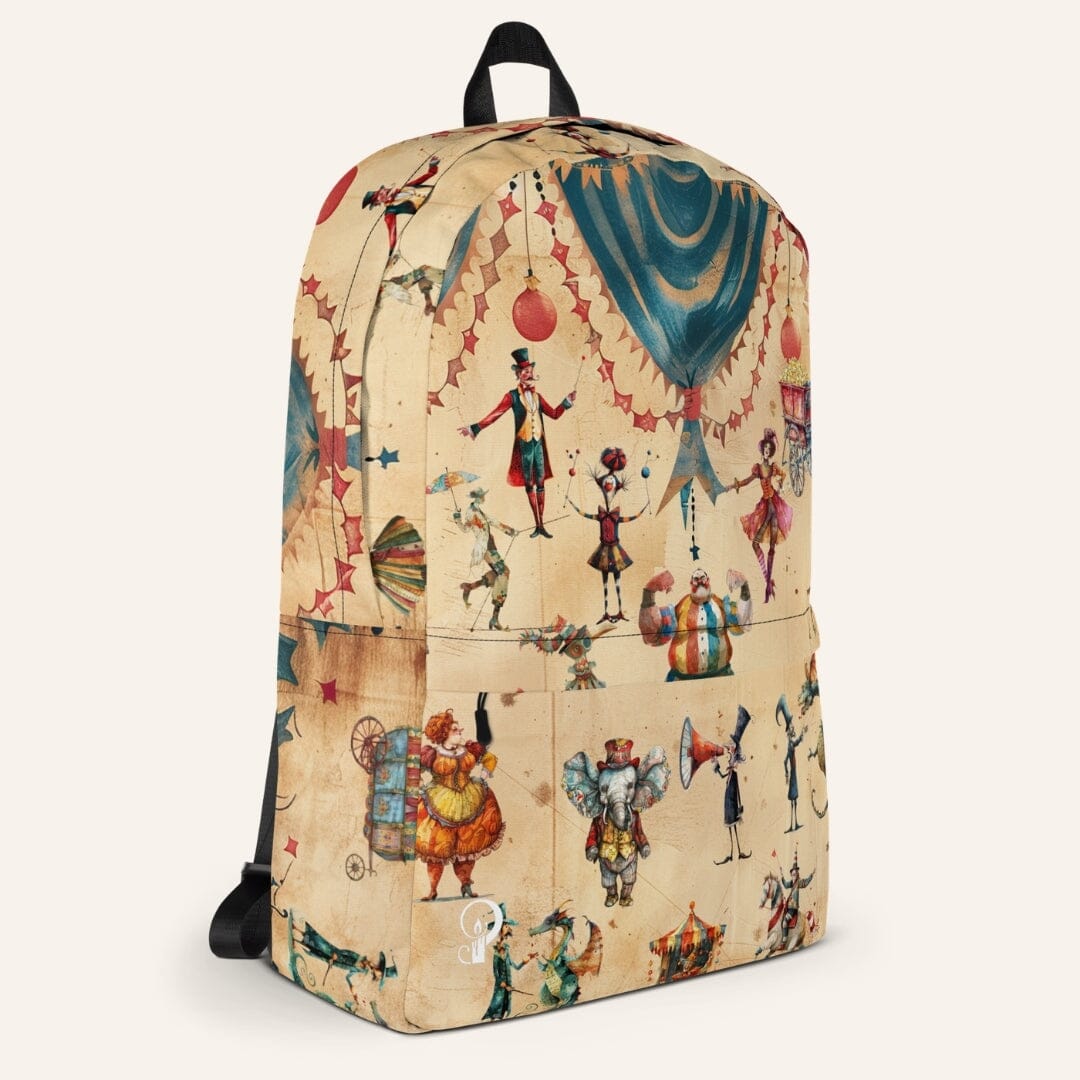 Quirky Circus Unisex Backpack Caipora Books 