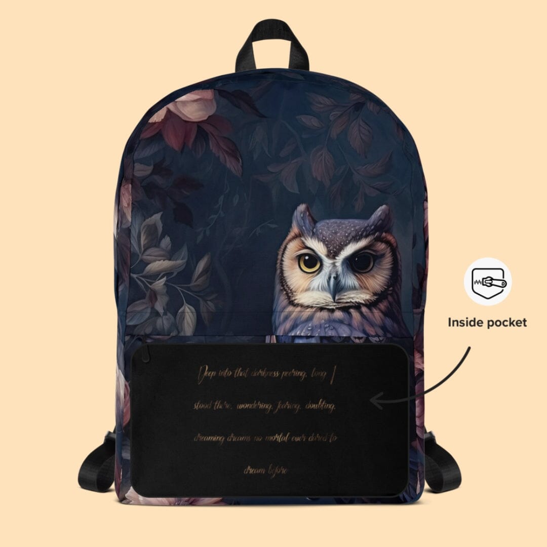 Dark Academia Rococo Owl Backpack Bags Taverna da Ilsa 