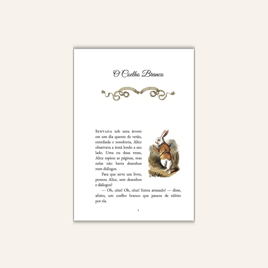Brazilian Portuguese I Alice's Adventures in Wonderland I For beginner readers Children's Books Caipora Books 