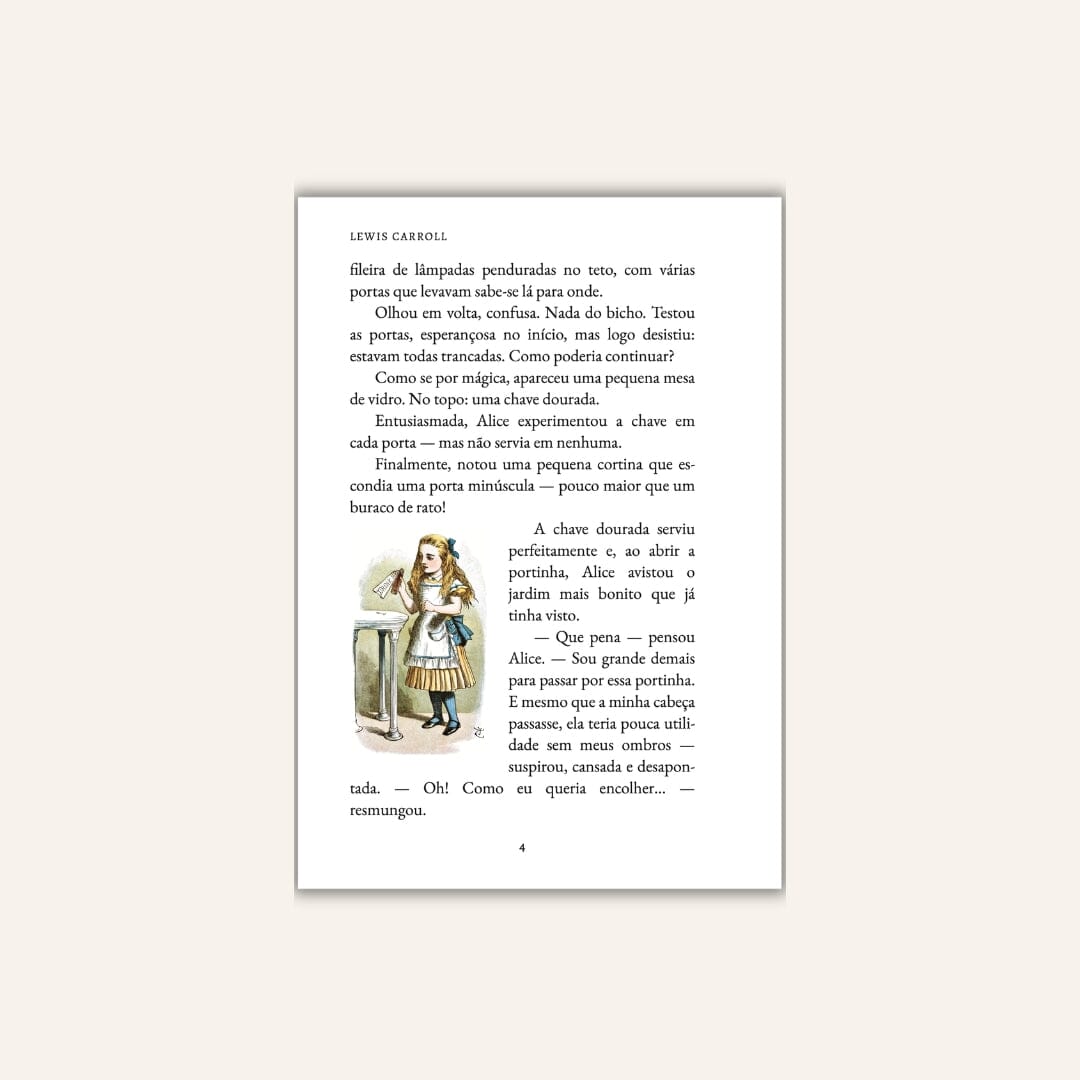 Brazilian Portuguese I Alice's Adventures in Wonderland I For beginner readers Children's Books Caipora Books 