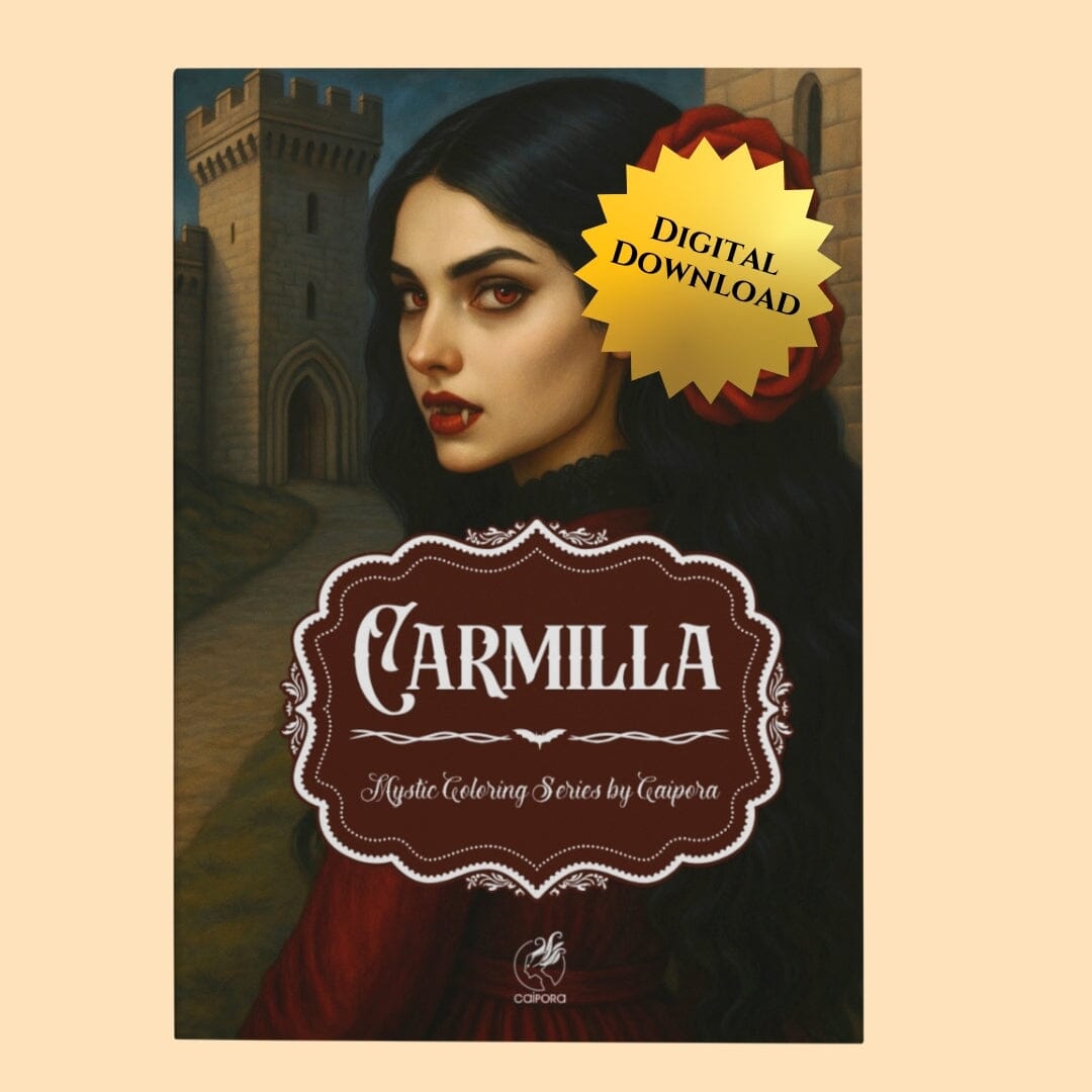 Carmilla by Le Fanu I Coloring Edition Digital Pages Digital Pages Caipora Books 