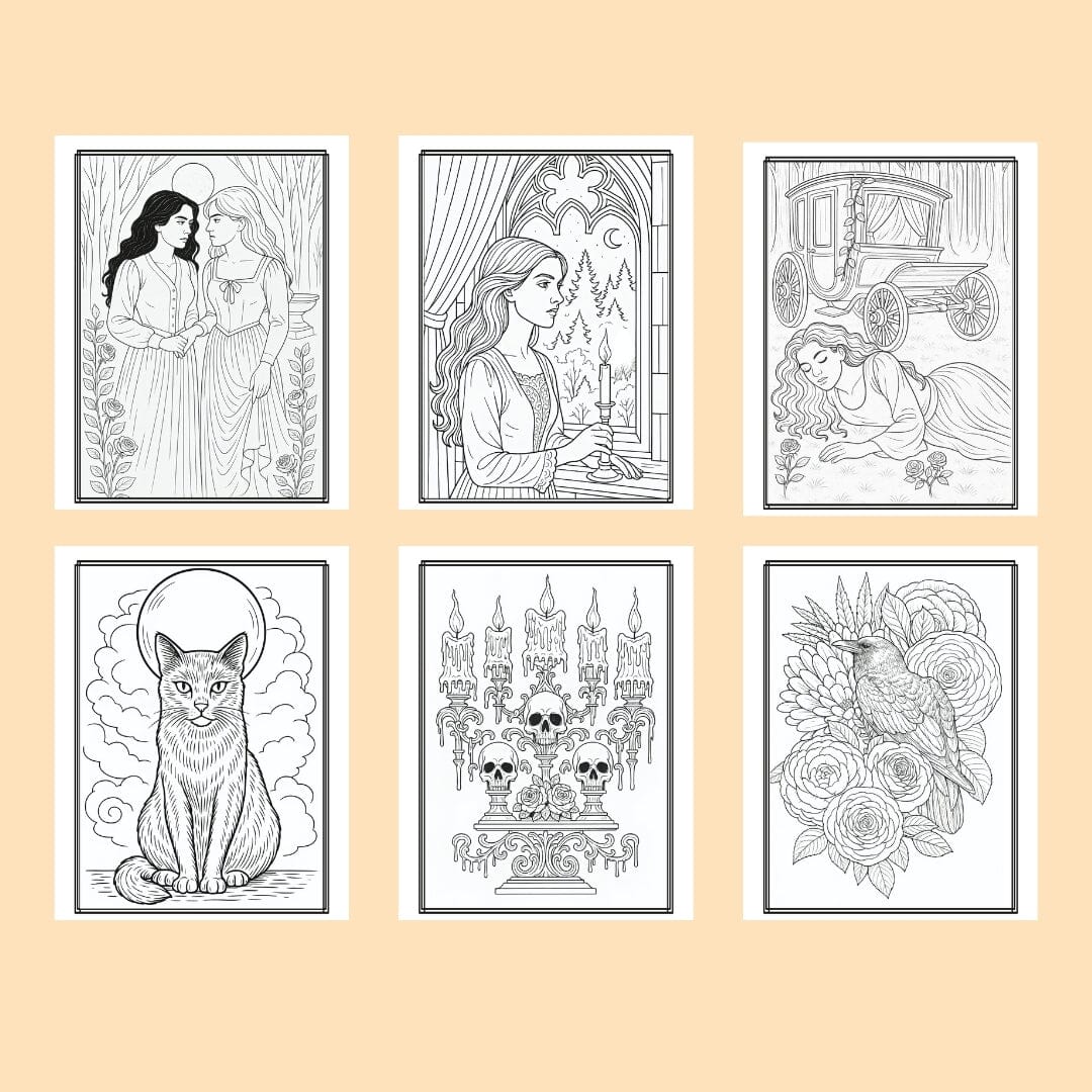 Carmilla by Le Fanu I Coloring Edition coloring books Caipora Books 