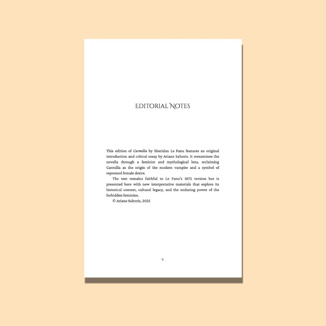 Carmilla: She Who Came Before Dracula Books Caipora Books 