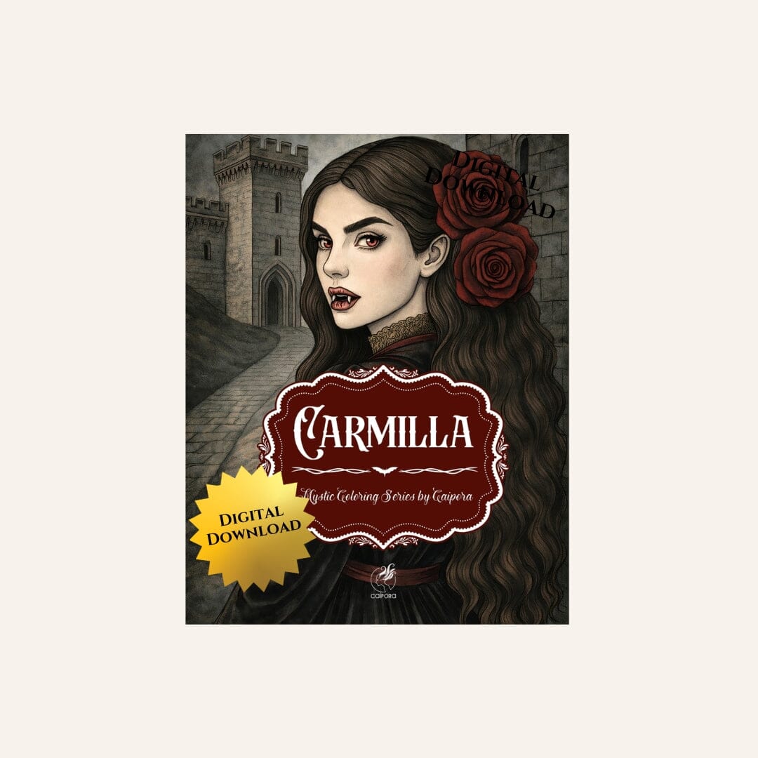 Carmilla by Le Fanu I Coloring Edition Digital Pages Digital Pages Caipora Books 