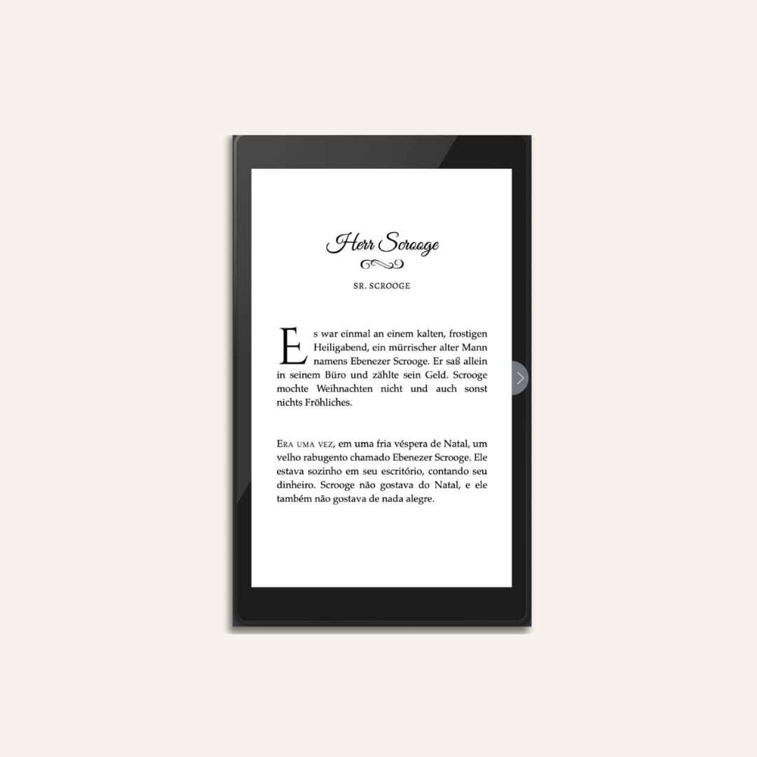 eBook A Christmas Carol - Bilingual Edition (Portuguese-German) Children's Books Caipora Books 