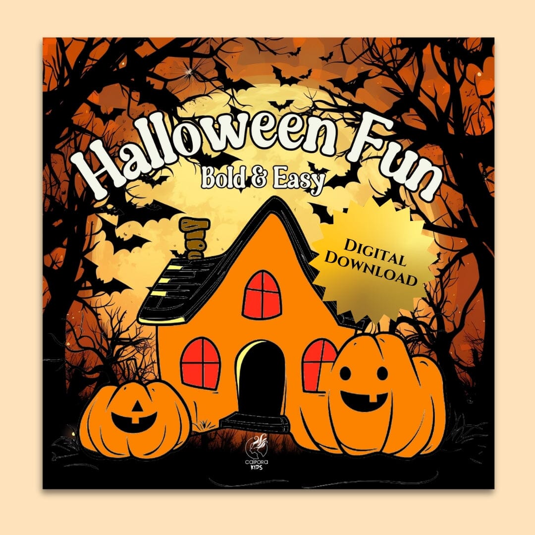 Halloween Fun Digital Coloring Pages Digital Pages Caipora Books 