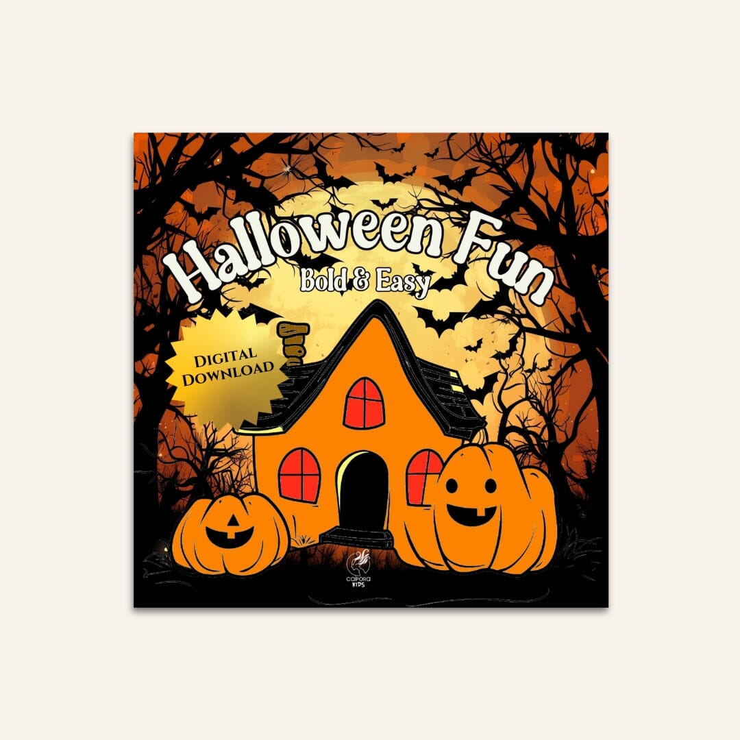 Halloween Fun Digital Coloring Pages for Kids Digital Pages Caipora Books 