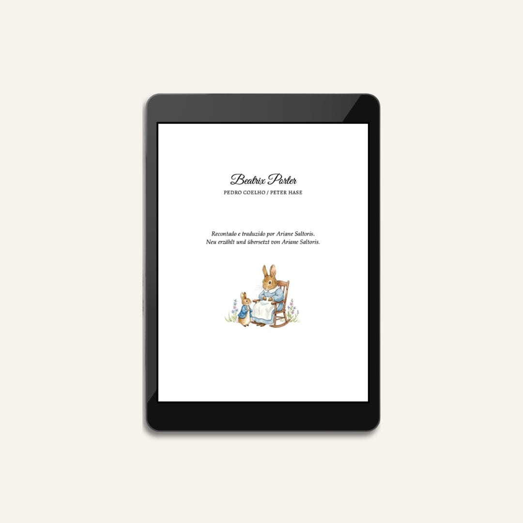 Bilingual Edition Brazilian Portuguese / German I Pedro Coelho / Peter Hase I eBook Children's Books Caipora Books 