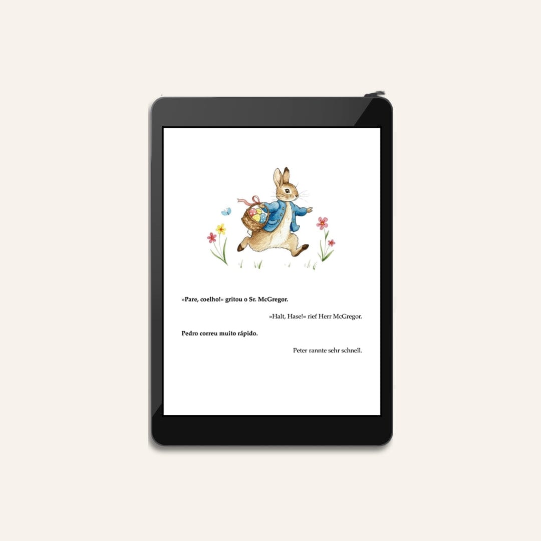 Bilingual Edition Brazilian Portuguese / German I Pedro Coelho / Peter Hase I eBook Children's Books Caipora Books 