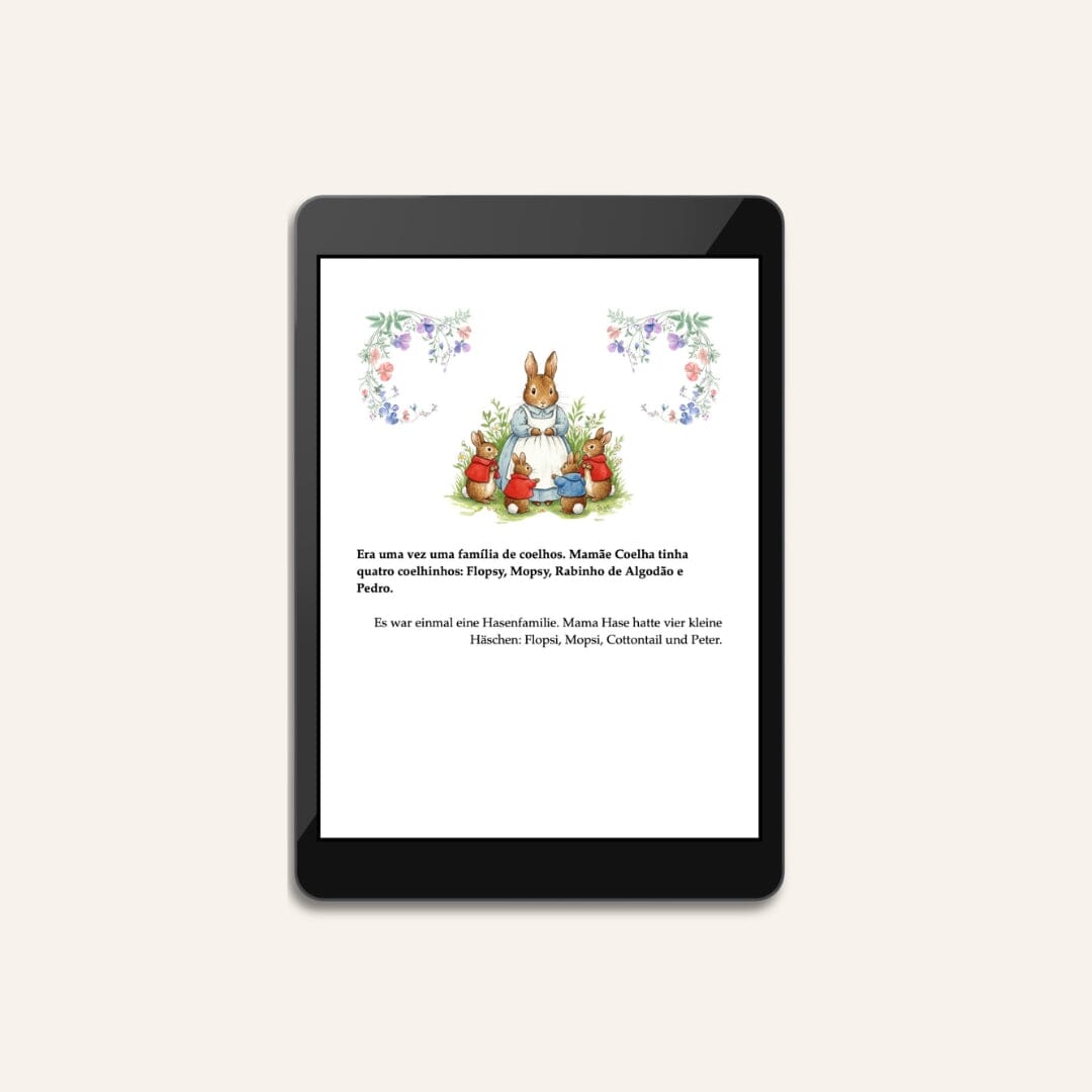Bilingual Edition Brazilian Portuguese / German I Pedro Coelho / Peter Hase I eBook Children's Books Caipora Books 