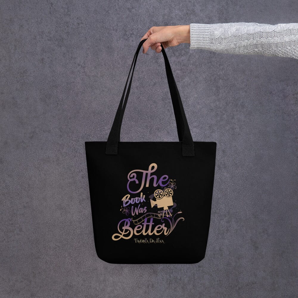 Taverna da Ilsa The Book Was Better Black Tote Bag I Dark Academia Gothic Romantic Taverna da Ilsa 