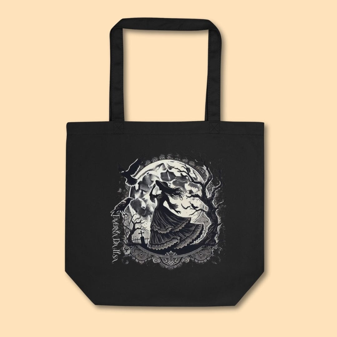 Female Shadow Woman & Graveyard Eco Tote Bag I Taverna da Ilsa Collection Caipora Books 
